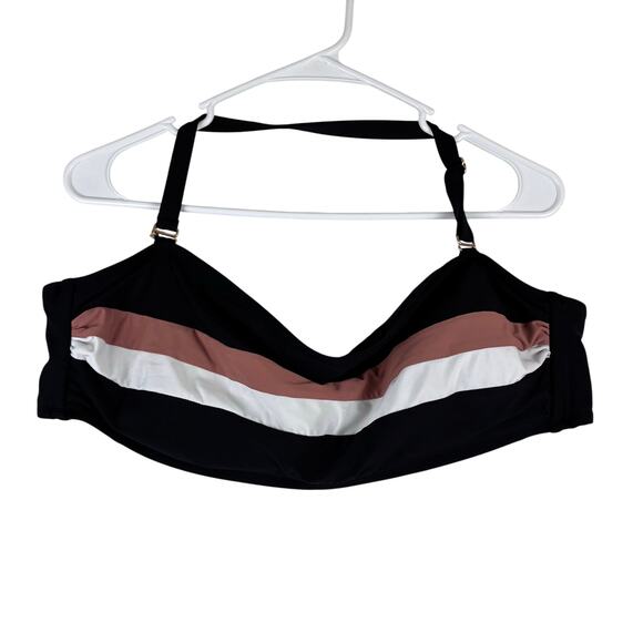 Time and Tru 2 Piece Swimsuit Women's XL Stripe Pool Beach Vacation Party Sport - Picture 2 of 9